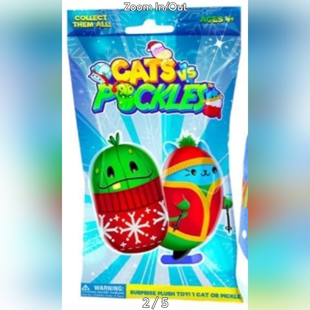 CATS VS. PICKLES 2023 HOLIDAY COLLECTION - Set of 4 - Sealed Mystery Packs. - Picture 3 of 4